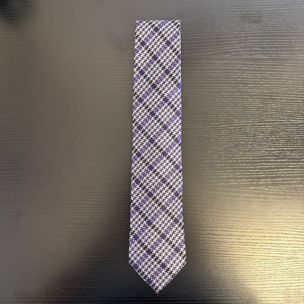 Burma Bibas Purple Silk Tie
